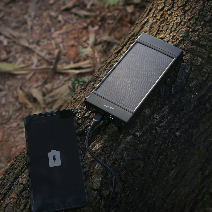 Внешний аккумулятор Aukey PowerBank PB-P23 16000mAh Solar - рис.3