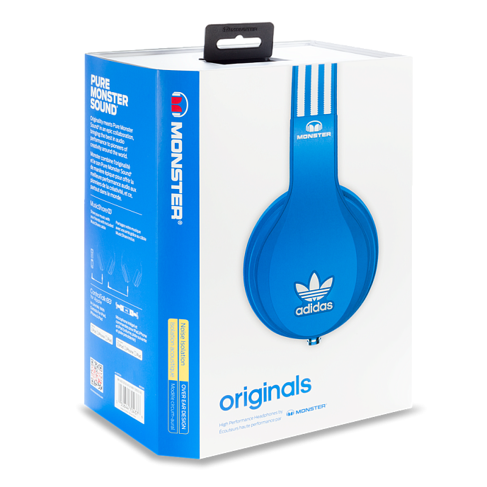Наушники MONSTER ADIDAS® ORIGINALS OVER EAR HEADPHONES (BLUE) - рис.6