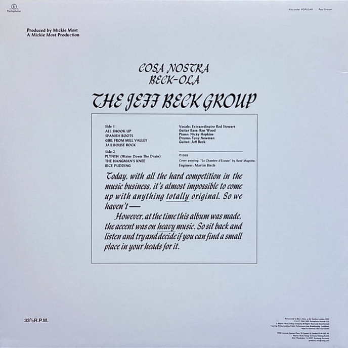 Виниловая пластинка Jeff Beck Group - Beck-Ola (White Vinyl) LP - рис.2
