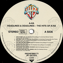 Пластинка a-ha - Headlines And Deadlines - The Hits Of a-ha - LP