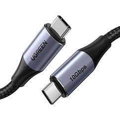 Кабель UGREEN US355 Gen2 Black USB-C/USB-C 1m