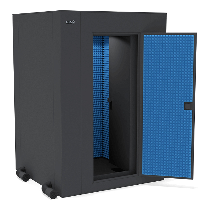 Акустическая кабина IzoCab Extra+ without window Graphite Blue - рис.0