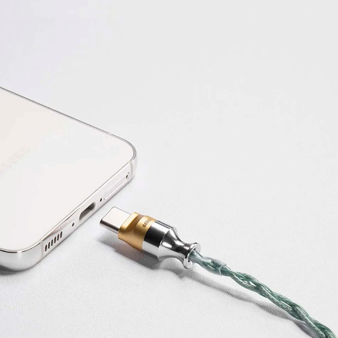 Кабель ddHiFi M120B mmcx - usb-c зеленый - рис.2