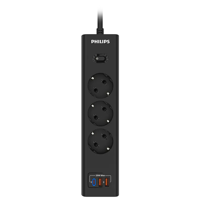 Сетевой фильтр Philips CHP4336BAB/51 Black 2m - рис.2