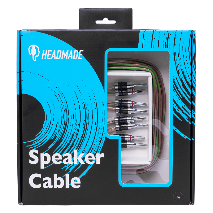Кабель HeadMade Speaker Cable 2x2.5 Bn/Bn 2m - рис.3