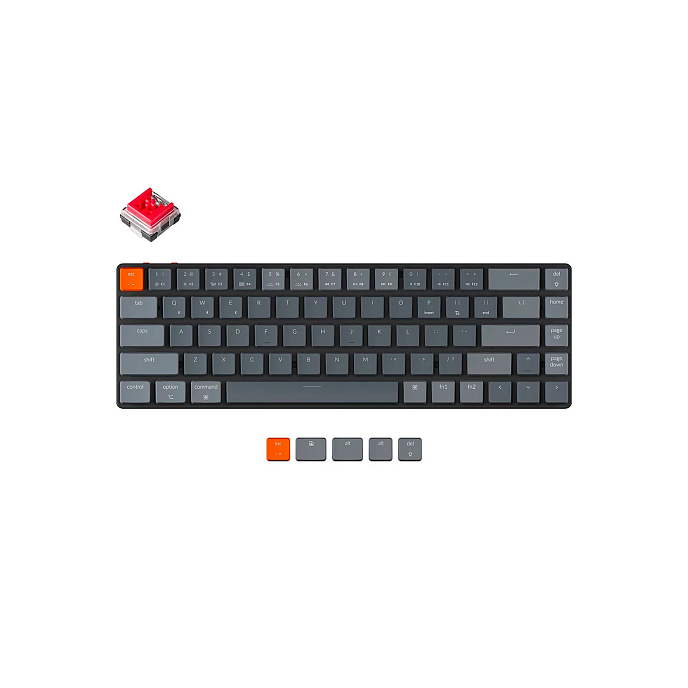 Клавиатура Keychron K7-D1 Red Switch White Led - рис.0