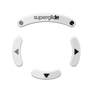 Pulsar Superglide Glass Skates for Logitech G Pro Wireless White