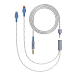 Кабель Dekoni Audio Ensemble Braided Cable HD600 Silver 4.4mm 1.32m - рис.0 Кабель Dekoni Audio Ensemble Braided Cable HD600 Silver 4.4mm 1.32m - рис.0