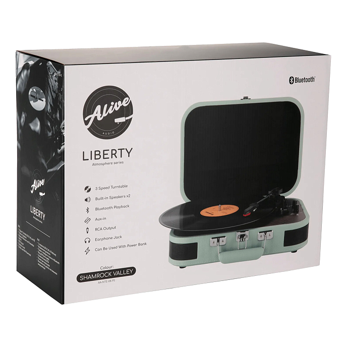 Проигрыватель винила Alive Audio LIBERTY shamrock valley виниловый проигрыватель c bluetooth_OpenBox - рис.7