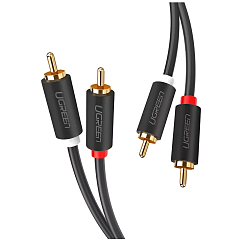 Кабель Ugreen AV104 2RCA - 2RCA Black 5m