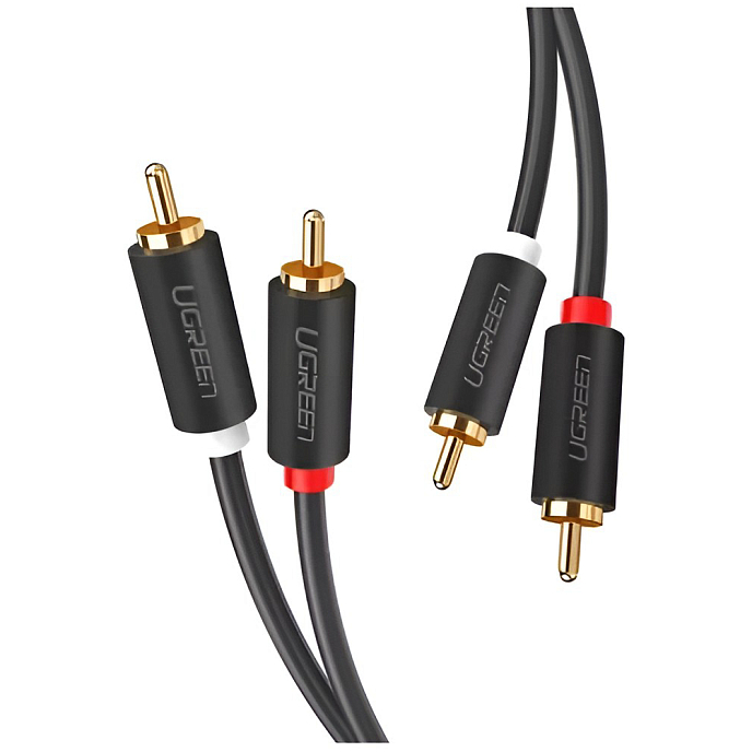 Кабель Ugreen AV104 2RCA - 2RCA Black 5m - рис.3