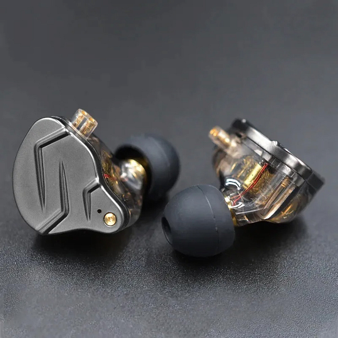 Наушники внутриканальные KZ ZSN Pro With Mic Grey - рис.1
