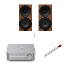 Комплект Amphion Argon1 Walnut + WiiM AMP Space Gray + AudioQuest SLIP-DB 14/2