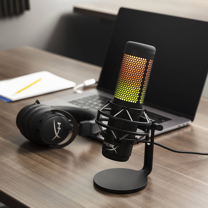 Микрофон для стриминга и игр HyperX QuadCast S Black - рис.9