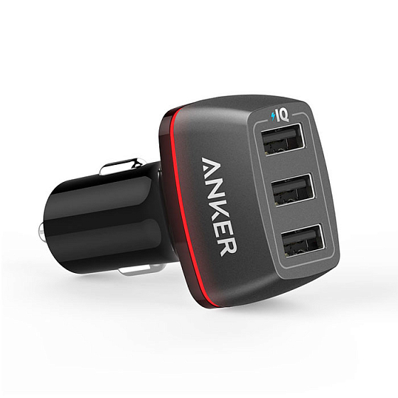 Автомобильное зарядное устройство Anker PowerDrive+ 3 USB - рис.0