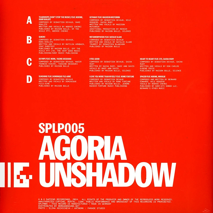 Виниловая пластинка Agoria - Unshadow - 2LP - рис.1