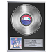 Сувенир VinylLab Платиновый диск в рамке Kiss серебряный - рис.0