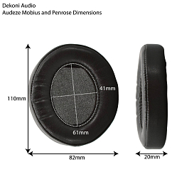 Амбушюры Dekoni Audio Choice Leather Audeze Mobius & Penrose