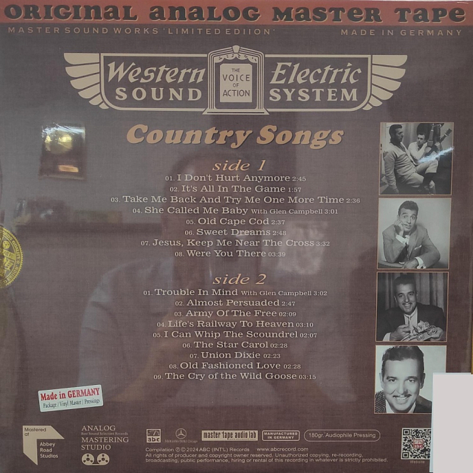 Пластинка Tennessee Ernie Ford - Country songs LP - рис.1