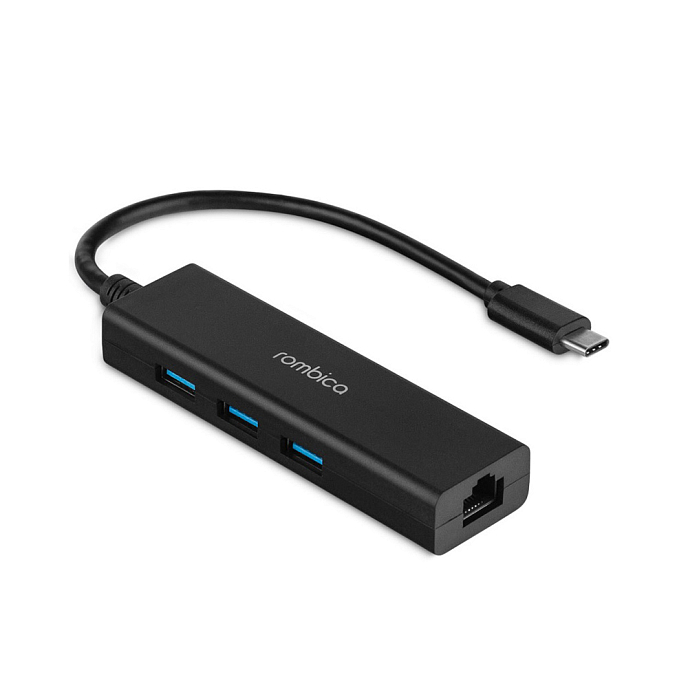 USB HUB Rombica Type-C Hub Lan - рис.0