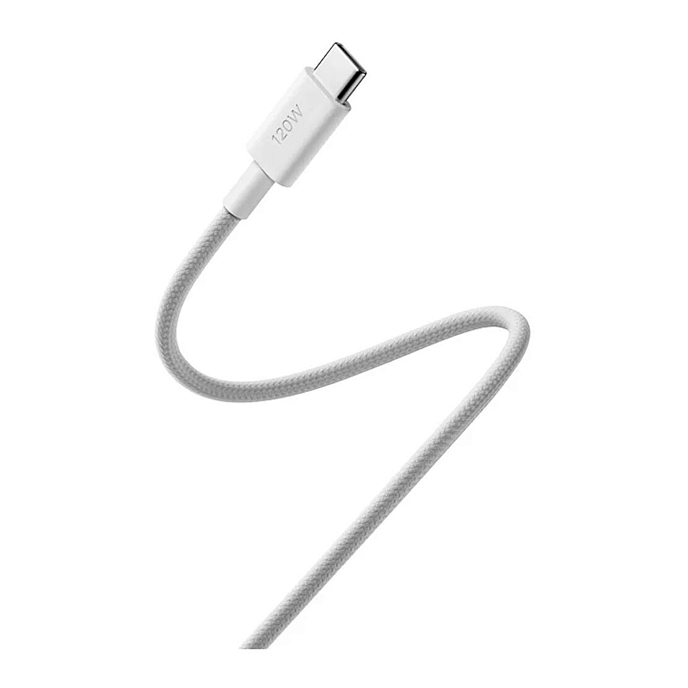 Кабель Xiaomi 6A Braided USB-C - USB-C Cable 2m White - рис.2