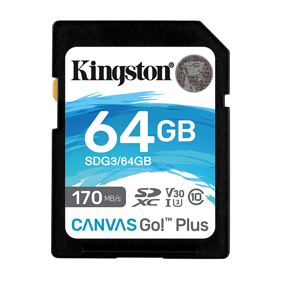 Карта памяти Kingston Canvas Go Plus SDG3 64Gb - рис.0