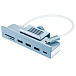 USB HUB Satechi Aluminum USB-C Clamp Hub for 24 iMac Blue - рис.1