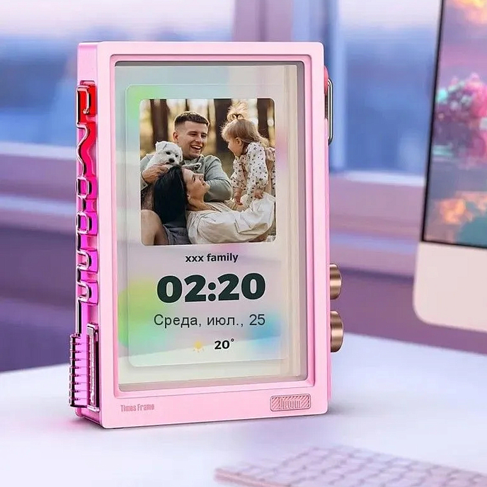 Портативная колонка Divoom Times Frame Pink - рис.4