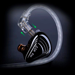 Наушники внутриканальные KZ ZSX Pro Without Mic Black