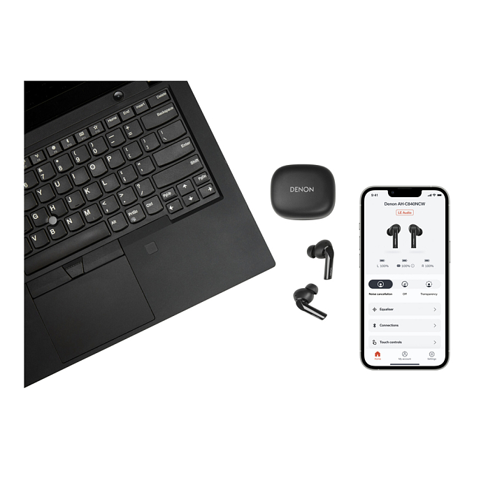 Беспроводные наушники Denon AH-C840NCW Black - рис.16