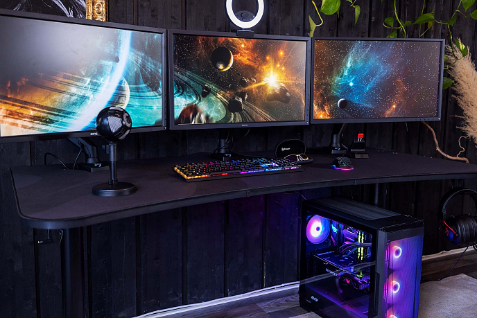 Компьютерный стол Arozzi Arena Gaming Desk Red - рис.4