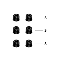 Амбушюры Lyambda E1-BK-S Black