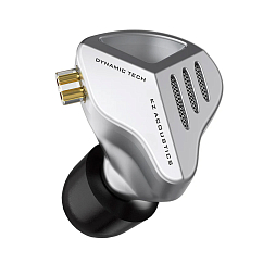 Наушники внутриканальные KZ ZVX without Mic silver проводные внутриканальные наушники с динамическим драйвером_OpenBox