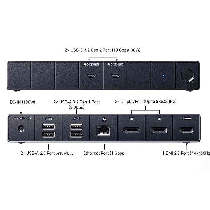 Док-станция Anker 568 USB-C Docking Station Black - рис.4