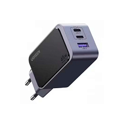 Сетевое зарядное устройство Ugreen X553 65W USB-A + 2USB-C GaN Grey