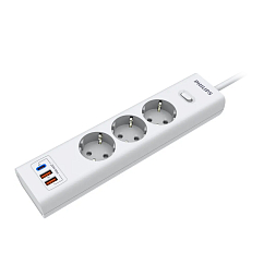 Сетевой фильтр Philips CHP4336BB/51 White 3m