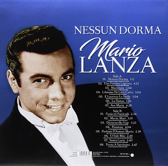 Пластинка Mario Lanza - Nessun Dorma LP - рис.0