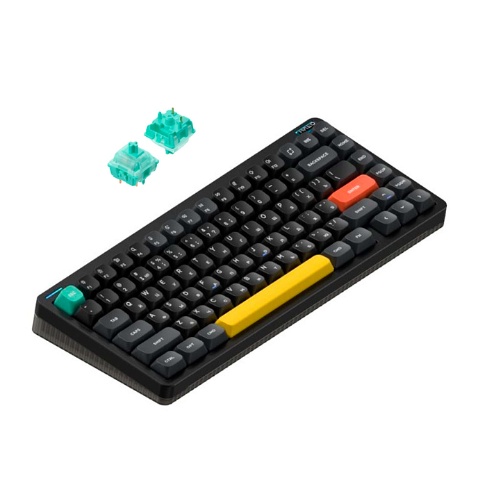 Клавиатура NuPhy Halo75 V2 QMK Mint Switch Obsidian Black - рис.0