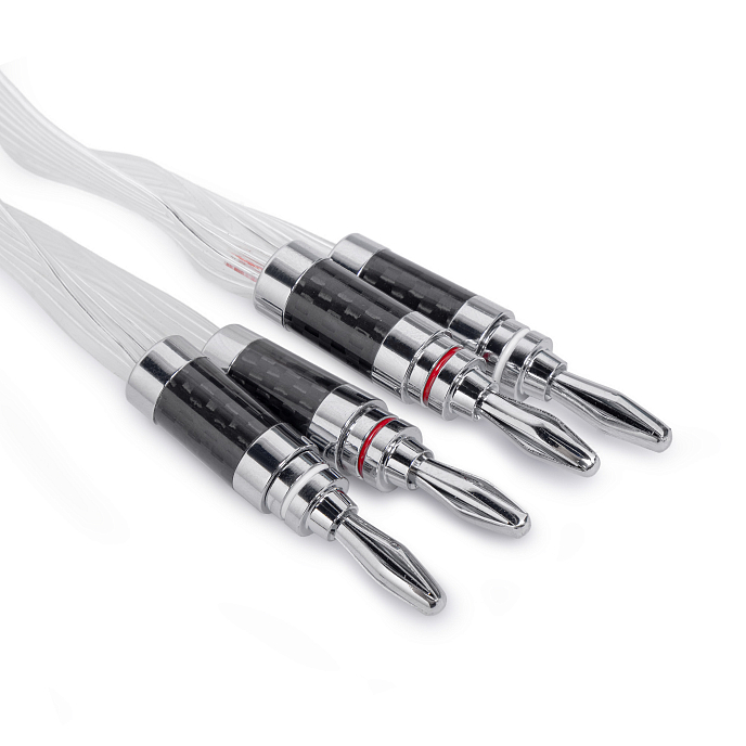 Кабель HeadMade Speaker Cable Silver flat Bn/Bn 1.5m - рис.1