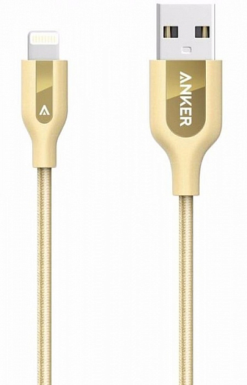Кабель Anker PowerLine+ USB to Lightning 0.9m Gold - рис.0