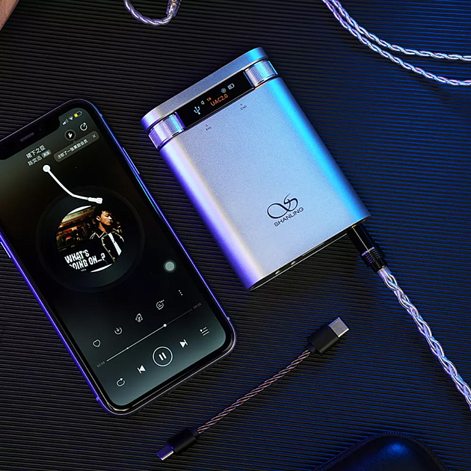Усилитель для наушников с ЦАП Shanling H2 Silver - рис.7