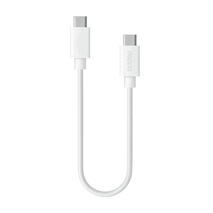 Кабель Deppa USB-C - USB-C 3A 1.2m White - рис.0