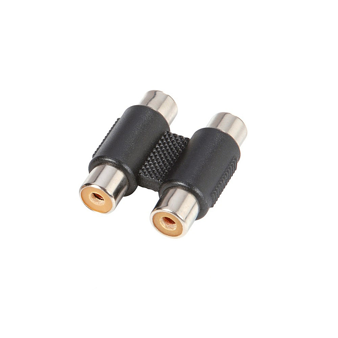 Переходник Adam Hall 7552 Black 2xRCA mono - 2хRCA mono - рис.0