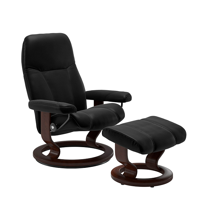 Кресло для прослушивания Stressless Consul M Classic Batick Black Mahogany - рис.0