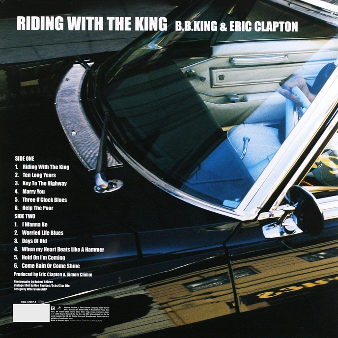 Виниловая пластинка B.B. King & Eric Clapton - Riding With The King (coloured) - 2LP - рис.2