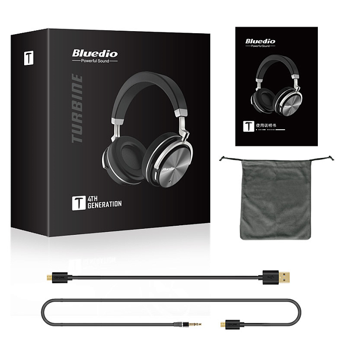 Беспроводные наушники Bluedio T4 Black - рис.8