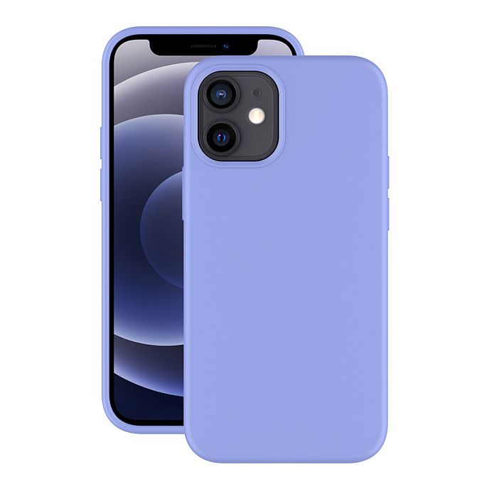 Чехол для смартфонов Deppa Soft Silicone for Apple iPhone 12 Mini Lavender - рис.1