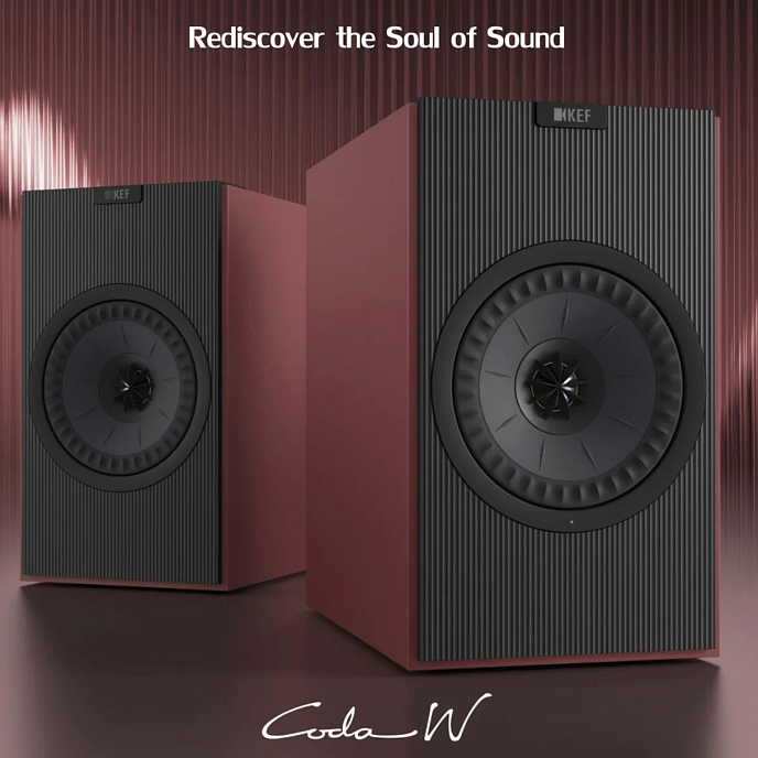 Полочная акустика KEF Coda W Vintage Burgundy - рис.5