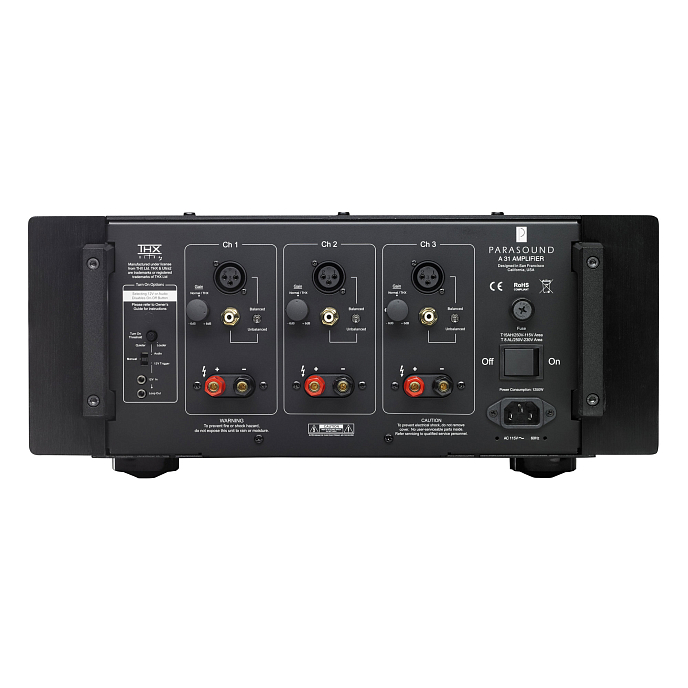 Усилитель мощности Parasound A31 Black - рис.2