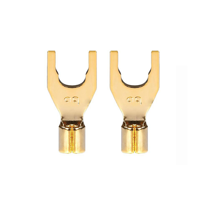 Коннектор AudioQuest P10M Hanging Crimp Spade Gold - рис.0